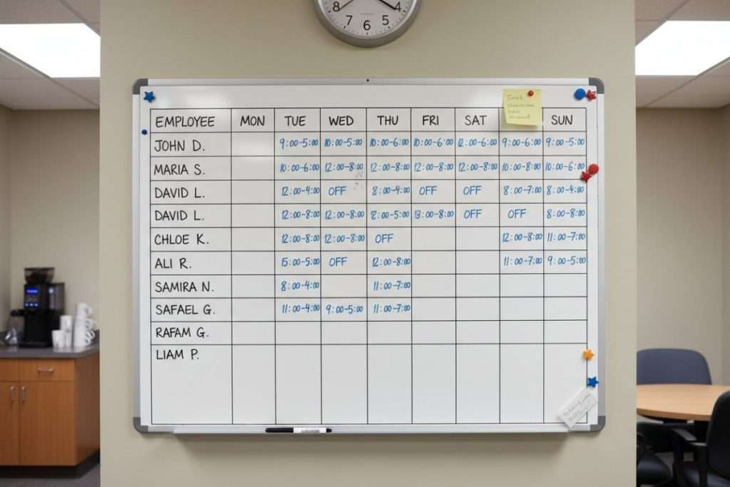 Exemple de planning horaire 4×8 : comment l’organiser
